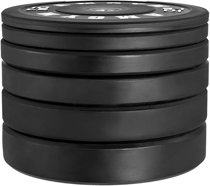 2 Inch Bumper Plates，10-500lbs，Barbell Rubber Olympic Weight Plates Set for Home Gym, Strength Training & Weight Lifting, Multiple Options Colors-StrideForce Fitness