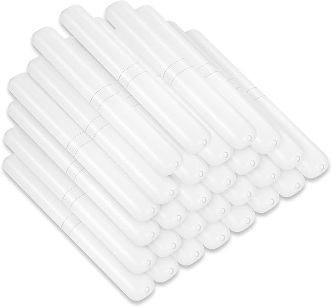 DIVINA VITAE 60Pcs Travel Toothbrush Case Plastic Toothbrush Holder Protector Portable Toothbrush Holder Bulk Dust-Proof Tooth Brush Cover Cap for Travel Business Home Camping School(Clear)