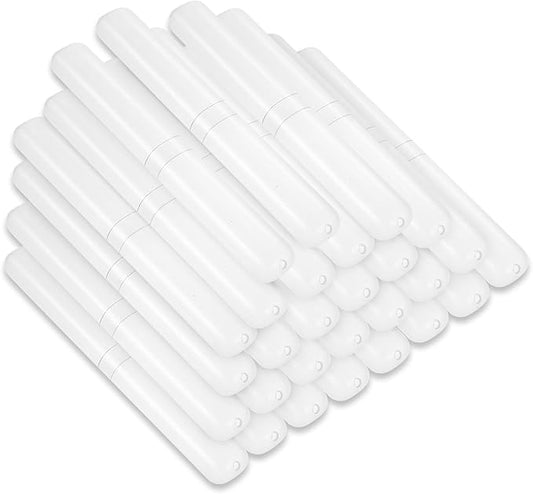 DIVINA VITAE 60Pcs Travel Toothbrush Case Plastic Toothbrush Holder Protector Portable Toothbrush Holder Bulk Dust-Proof Tooth Brush Cover Cap for Travel Business Home Camping School(Clear)