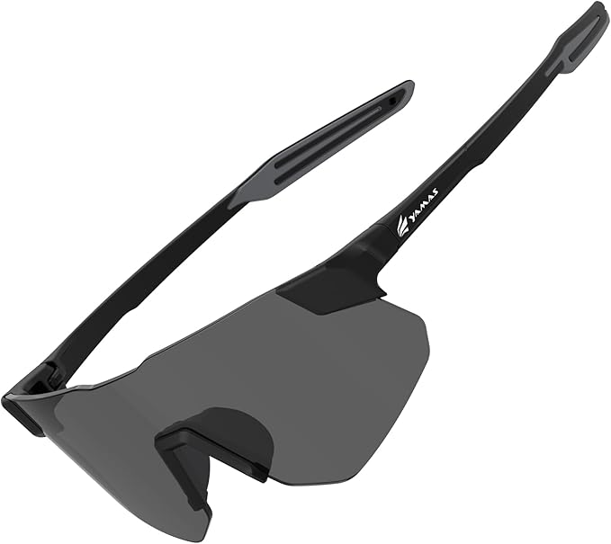 YAMAS Sport Sunglasses for Mens Womens, Wrap around Sunglasses, Non-Slip Nose Pads for Climbing and Running, UV400 Protection-StrideForce Fitness