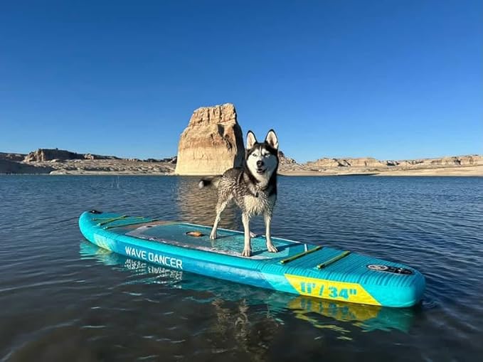 11'6"/11'/10' Inflatable Paddle Board with Complete Accessories, Versatile Premium Paddle Boards for Adults/Youth, Stand Up Paddle Board Polar/Wave/Sunny Wave Collection-StrideForce Fitness