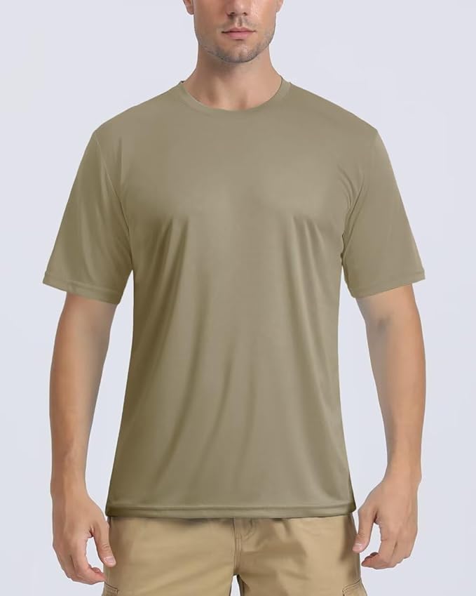 Boladeci Men's Swim Shirt Short Sleeve UPF 50+ Sun Protection SPF UV Moisture Wicking Lightweight Quick Dry Rash Guard-StrideForce Fitness