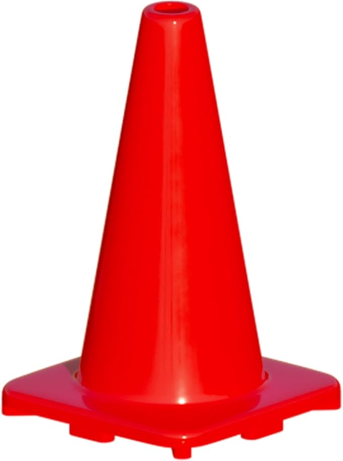LVL10 Pro Training Cones - 12" Large Soccer Cones for Sports Training - for Basketball, Football, Basketball and Agility Drills - Soccer Field Markers That Won't Crack, Slide or Fly-StrideForce Fitness
