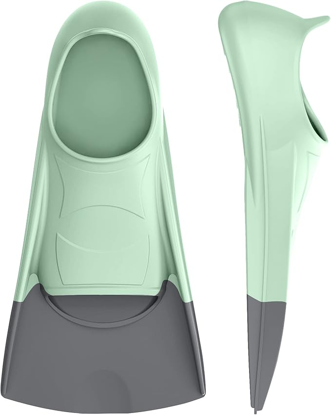 Gintenco Swim Fins, Kids Swim Training Fins for Lap Swimming, Travel Size Flippers with Mesh Bag, Silicone Swimming Fins for Kids Teens Adults Women Men-StrideForce Fitness