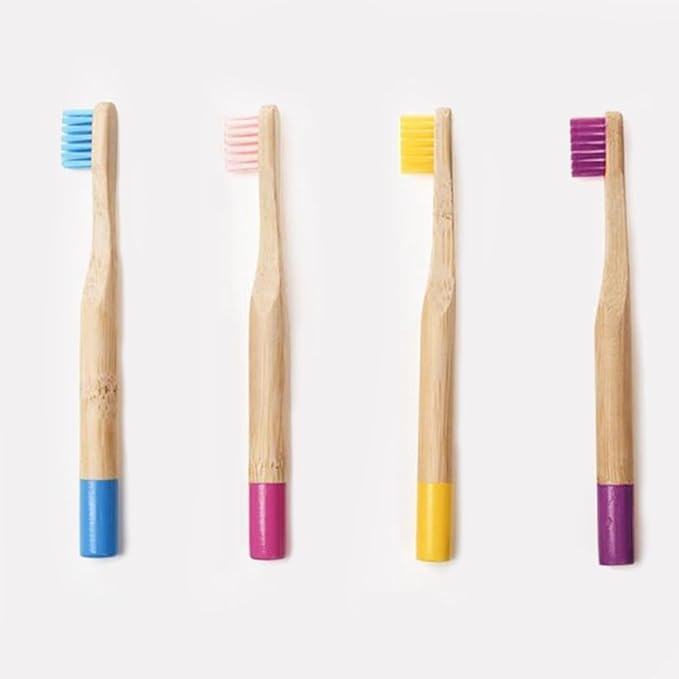 CIYODO 6PCS Colorful Handle Soft Bristle Toothbrushes for Ergonomic Anti-Slip Grip Natural Toothbrush