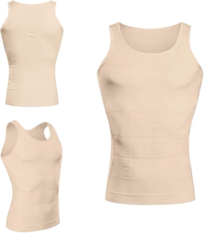 GKVK Mens Slimming Body Shaper Vest Shirt Abs Abdomen Slim-StrideForce Fitness