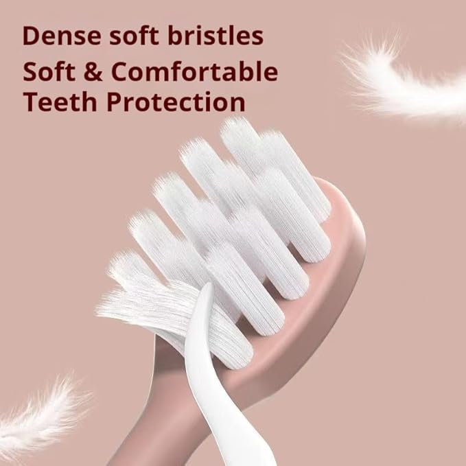 Capybara Kids Toothbrush 6-Pack - Soft Bristles with Suction Cup - Kids Toothbrush, Child-Sized Brush Heads, Easy-Storage Toothbrushes for Ages 3-12, Girls and Boys Set