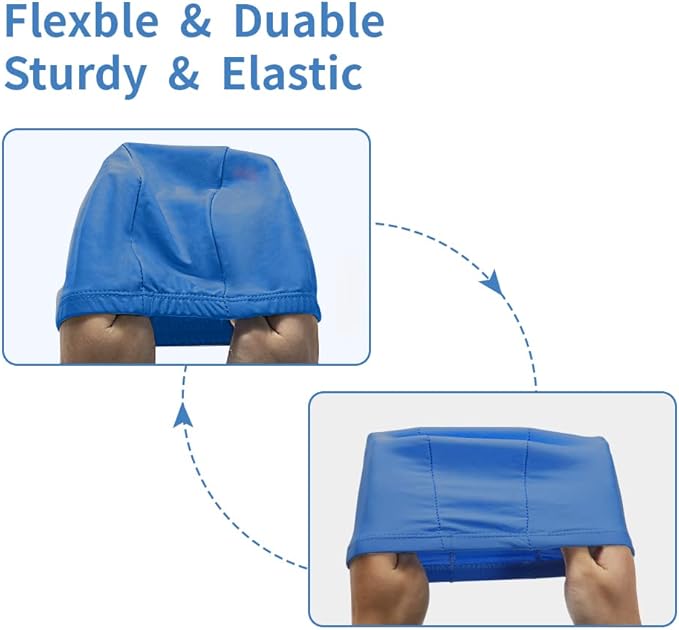 2pcs Cloth Swim Caps for Both Women & Men & Kids Fabric Durable Non-Waterproof Elastic Swimming Pool Cap Bathing Cap for Long and Short Hair-StrideForce Fitness