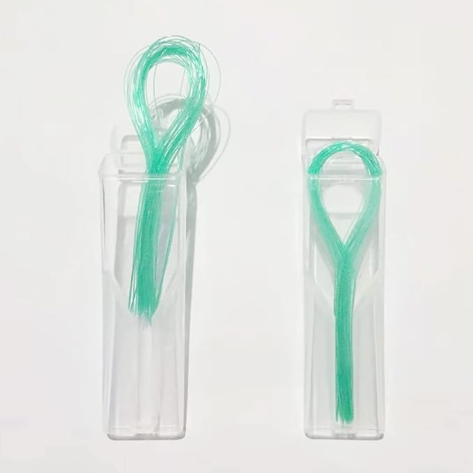 EasyHonor Dental Floss Threaders for Braces, Bridges, and Implants,Green, 210 Count (6 Pack)