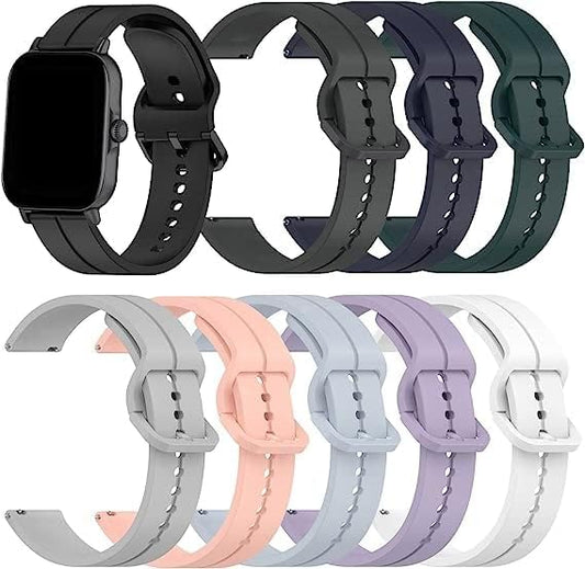 RuenTech Compatible with LOJUSIMEH Smart Watch Band Women&Men, Soft Silicone Waterproof Sport Strap Replacement Wristbands for LOJUSIMEH 1.9" Smartwatch Fitness Tracker
