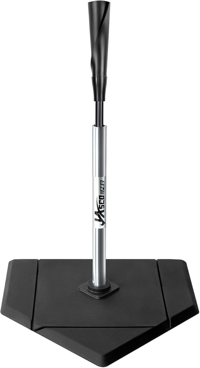 Portable Baseball Batting Tee, Height Adjustable from 25-37 inch Hitting Tee for Baseball and Softball,Premium Baseball Tee with Rubber Top,Alumium Pole,Metal Base for Kids/Youths/Adults-StrideForce Fitness