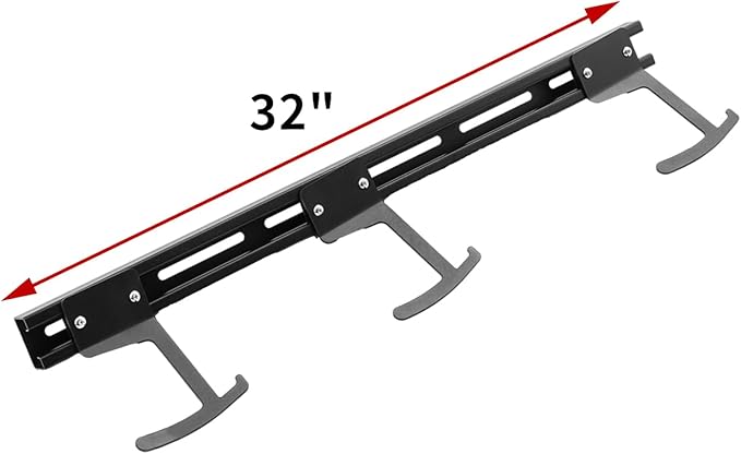 Bike Storage Rack Wall Mount Bike Rack | Steel Bike Mount Wall | Adjustable Bike Hangers for Garage (6 Bike Rack)-StrideForce Fitness