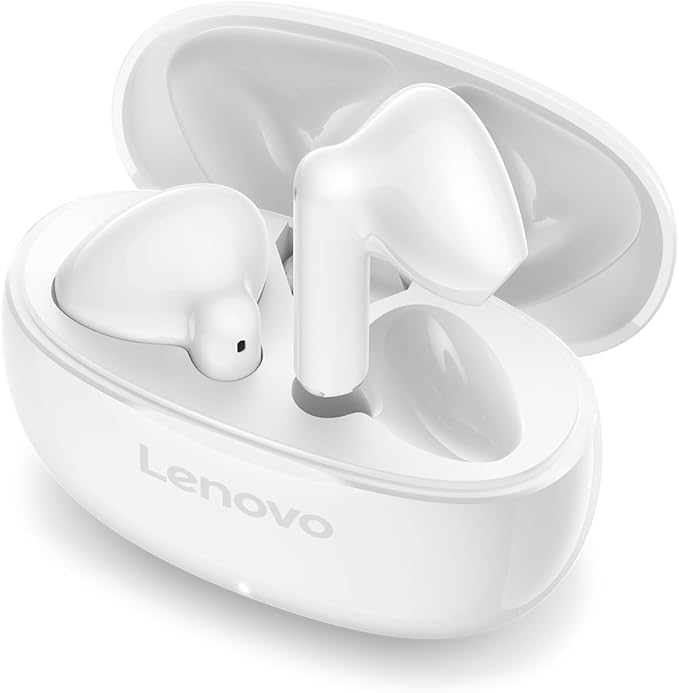Lenovo E310 True Wireless Stereo Earbuds Bluetooth 5.3 ENC Noise-Cancelling with 13mm Speaker Type-C Charging 20h Battery Life for Music Calls Comfortable Fit Wireless - White-StrideForce Fitness