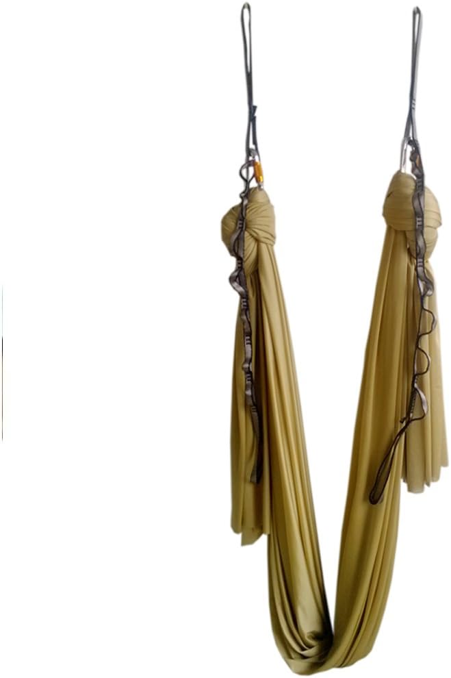 Aerial Yoga Hammock 5.5 Yards Yoga Swing Pilates Silk Home Gym Fitness Include hardware,Daisy Chain, Pose Guide-StrideForce Fitness