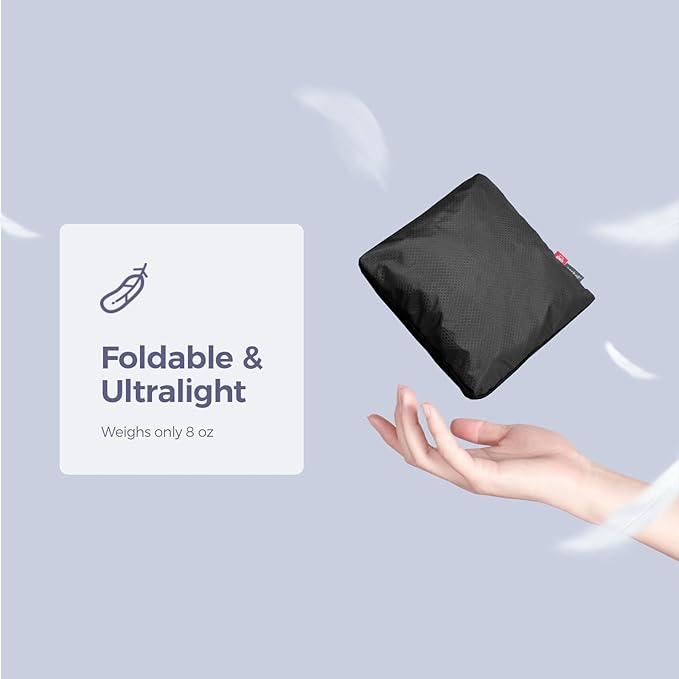 pack all 45L Foldable Duffel Bag, Water-Resistant Sports Gym Bag, Portable Weekender Bag Lightweight for Travel, Fitness and Camping (Black)-StrideForce Fitness