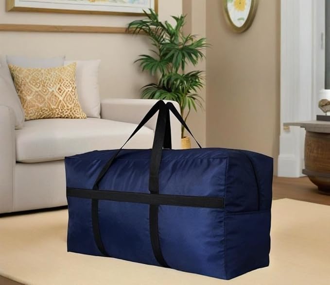 Extra Large Storage Duffle Bag with Zippers and Handles, Big Foldable Duffle Bag for Travel-StrideForce Fitness