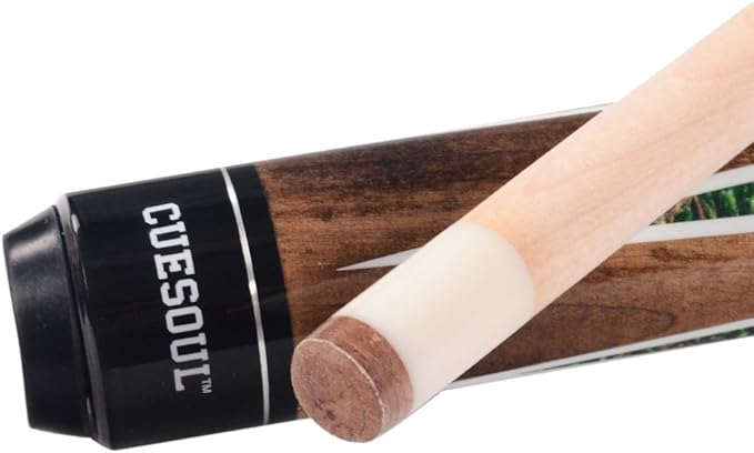 CUESOUL 58 Inch 19oz/20oz Maple Billiard Stick Pool Cue Set 11.5mm/13mm Tip[Weight Adjustable]-StrideForce Fitness