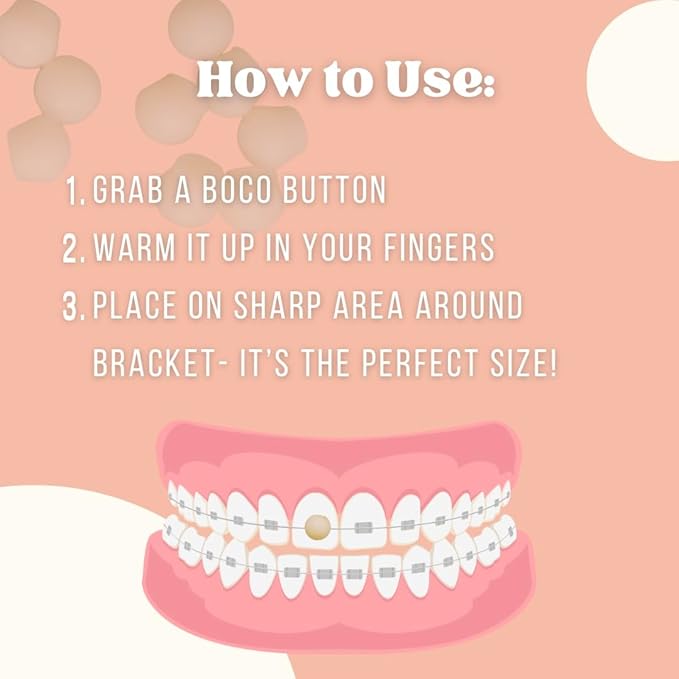 Orthodontic Wax – Original Honey, Natural Braces Protection, Long-Lasting Comfort, Pre-Cut Wax Pieces in Aluminum Travel Case (75 Buttons) - Fresh Mint