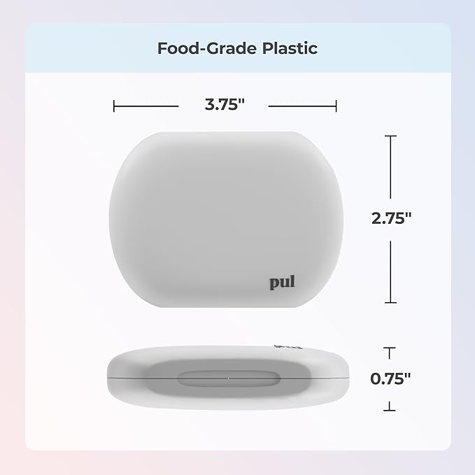 PUL Clear Aligner & Retainer Case | Compatible with Invisalign, Pul Tool, Retainers, Dentures, Mouthguards, Nightguards, & Floss Picks | Secure Magnetic Closure for Slim, Sleek Durable Design - Yellow