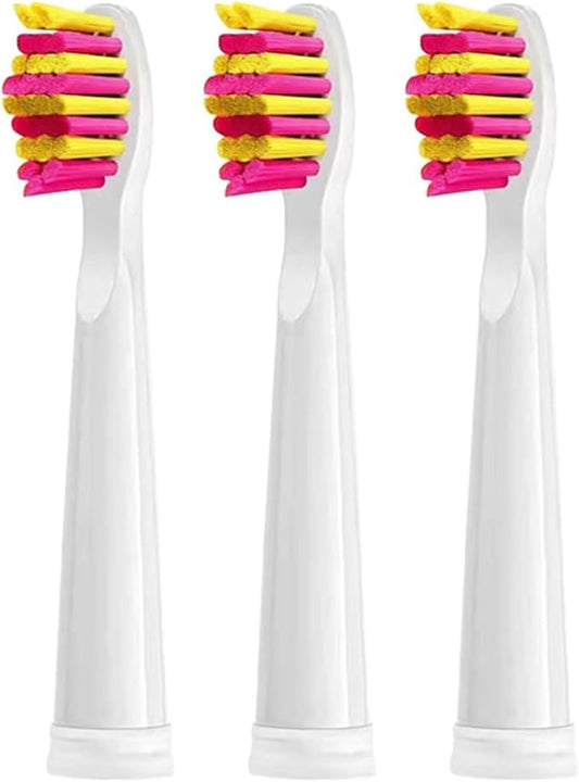 Replaceable Brush Heads Bristle Refill ，Compatibility for Seago/Fairywill Electric Toothbrush FW/SG 507/508/515/551/917/959(Red 3)