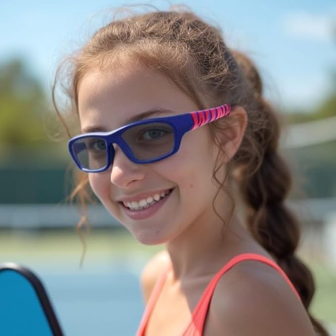 BLUE CUT Sports Protection Goggles, Photochromic Lenses Safety Glasses for Basketball, Pickleball and Outdoor Sports-StrideForce Fitness