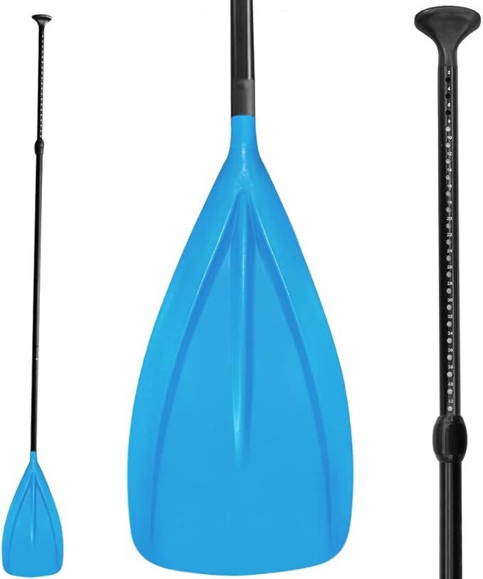 LBW 3 Piece SUP Paddle Board Paddle Floating Portable Paddleboard Accessories Adjustable Double Holes Lock Sturdy & Ergonomic for Surfing Beginner-StrideForce Fitness
