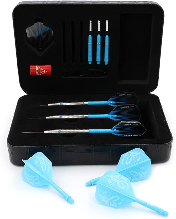CUESOUL Professional Tungsten Steel Tip Dart Set 85% Tungsten 22g/24g/26g-Glory Series-StrideForce Fitness