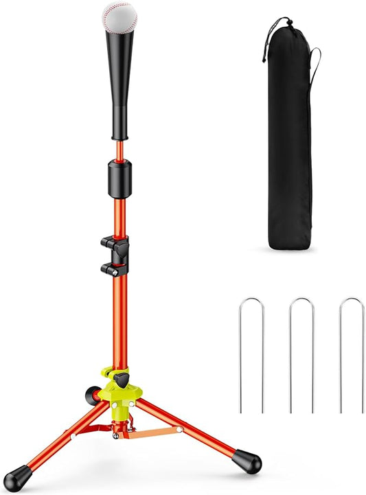 2025 New Upgrade Portable Batting Tee for Baseball/Softball,23.23 to 40.16 Inch Baseball Tee for Kids,Batting Tee,Softball Tee,Youth Hitting Tee,Teeball Tee,Travel Tee,Easy Adjustable Height-StrideForce Fitness