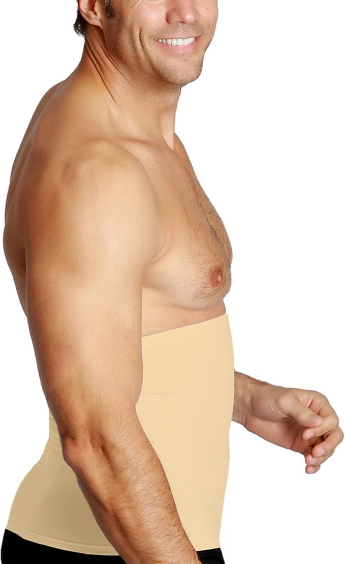 Insta Slim Men’s Slimming Compression Firming Belt, Slimming, Tummy Control, Special Occasions, Back Support, Posture Support-StrideForce Fitness