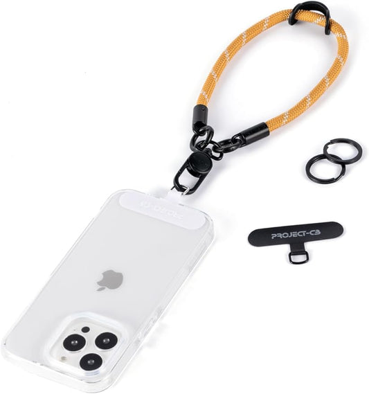 project-cb Phone Wrist Strap 1,Tether Tab 2,Phone Wristlet,Lanyard Wrist Strap,Key Holder,KeyChain,KeyRing×2(Khaki)-StrideForce Fitness