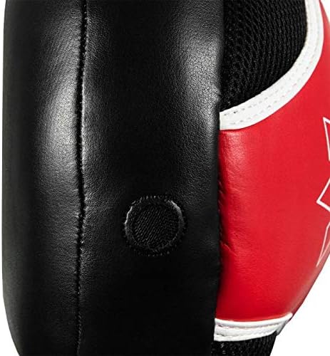 TITLE Boxing Air Vent Technology Punch Mitts, Black/Red - Boxing Pads, Muay Thai Pads, Punching Mitts, Focus Mitts, Boxing Equipment, Punching Pads, MMA Equipment, Kickboxing-StrideForce Fitness
