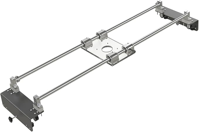 Router Sled, Slab Flattening Jig, DIY Woodworking Router Sled for Flattening Slabs with Height Adjustable (L-Carriages, Steel and Aluminum, 48 Inches)-StrideForce Fitness