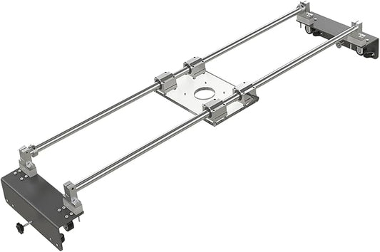Router Sled, Slab Flattening Jig, DIY Woodworking Router Sled for Flattening Slabs with Height Adjustable (L-Carriages, Steel and Aluminum, 48 Inches)-StrideForce Fitness