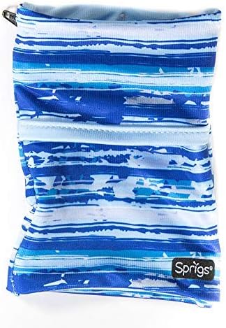 Sprigs Banjees 2 Pocket Wrist Wallet/Wrist Band/Wrist Pocket for Travel, Walking, & Running. Wallet Pouch That Holds Cash, Card, ID's, and More-StrideForce Fitness