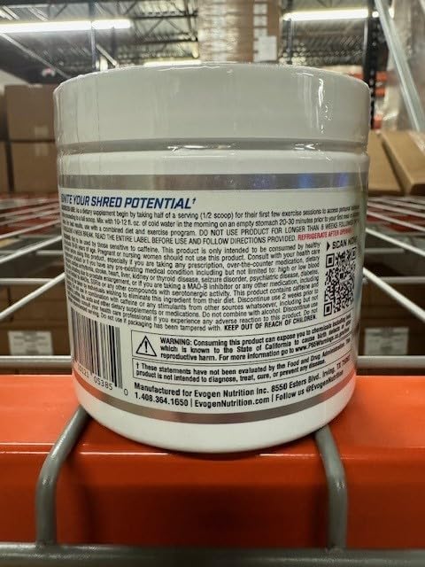 Evogen Evoburn - Thermogenic Fat Burner for Men & Women | Energy, Focus & Appetite Control | Advanced Metabolism Booster Fat Burner Formula with MitoBurn & Caffeine | Strawberry Lemonade | 30 Servings-StrideForce Fitness