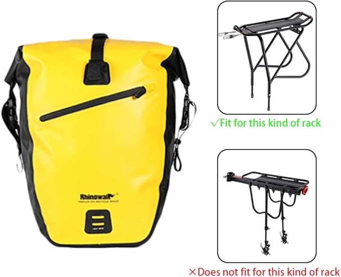 Rhinowalk Bike Bag Waterproof Bike Pannier Bag for Bicycle Cargo Rack Saddle Bag Shoulder Bag Laptop Pannier Rack Bicycle Bag Professional Cycling Accessories-StrideForce Fitness