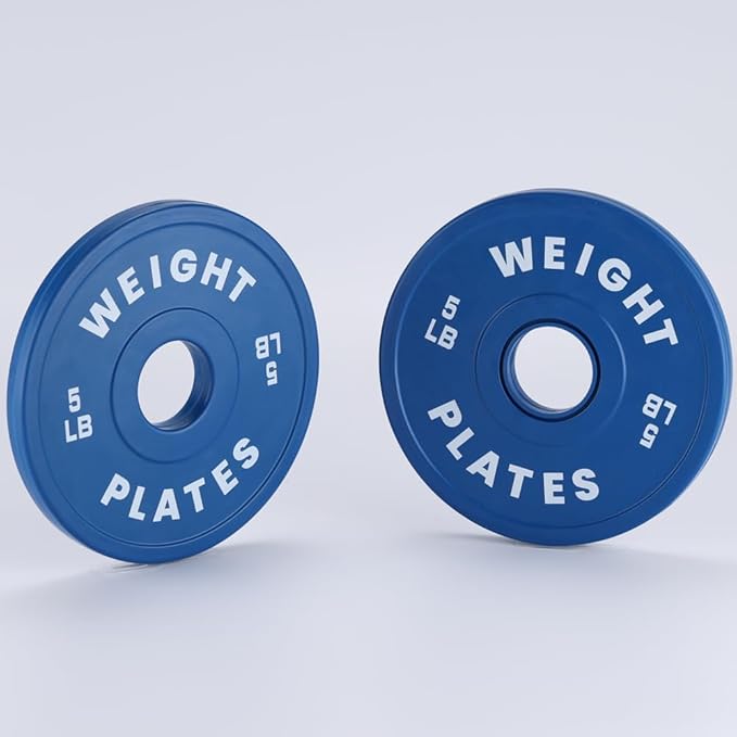 2 in Change Plates 1.25LB Pairs 2.5LB Pairs 5LB Pairs 10LB Pairs 17.5 LB 37.5 LB Set Fractional Weight Plates Set,Bumper plates for Gym Home,Rubber Coating & Steel-StrideForce Fitness