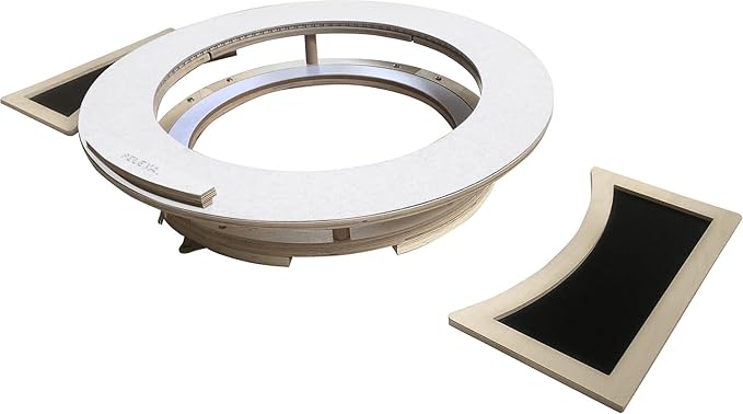 Dart Board Cabinet Set with LED Light; Bristle Dartboard, Built in LED Light, Darts and Chalkboards-StrideForce Fitness