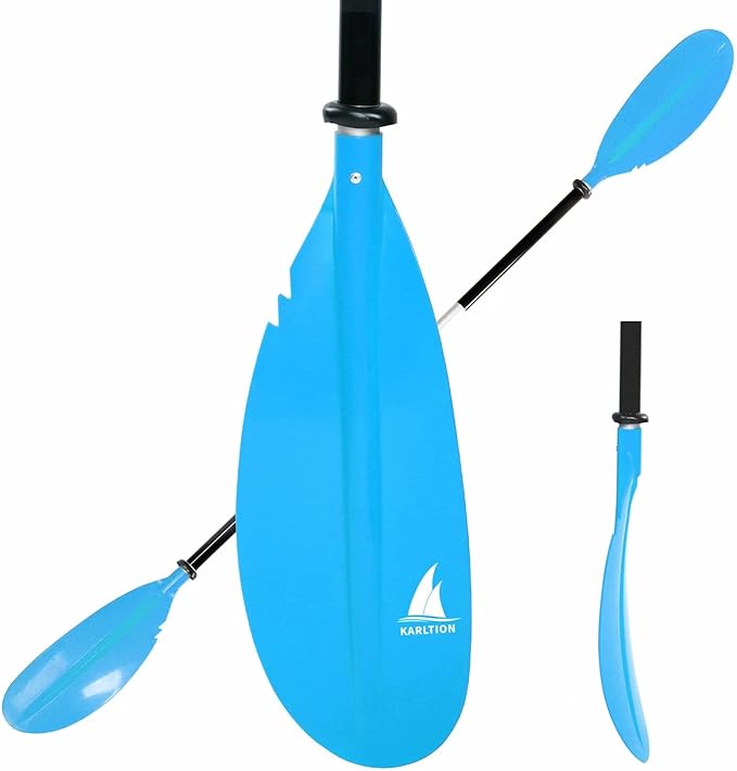Kayak Paddle - Adjustable 2 Pieces Aluminum Alloy Shaft with Glass Fiber Blade for Surfing,Oar Fishing Easy Packable Travel-StrideForce Fitness