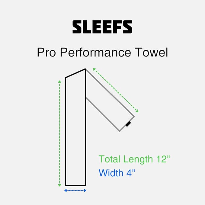 SLEEFS Faith Cross Black Thin Football Towel-StrideForce Fitness
