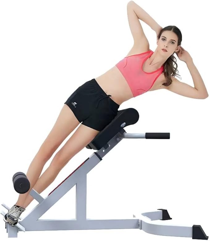 ComMax Roman Chair Back Hyperextension Bench Adjustable Back Exercise Machine Home Gym Workout Equipment for Abs and Glute-StrideForce Fitness