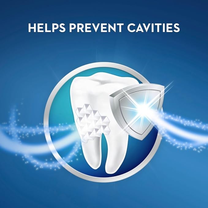 Crest Pro-Health Advanced Mouthwash, Alcohol Free, Multi-Protection, Fresh Mint, 1 L (33.8 fl oz), Pack of 2, Blue