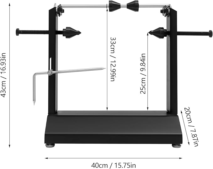 Motorcycle Bike Wheel Balancer, Tire Balancer Stand with Adjustable Foot Pads & Centering Cones, Professional Bicycle Wheel Repair Steel Bearing Bracket Rim for Wheel Axle Diameter 0.55in-StrideForce Fitness