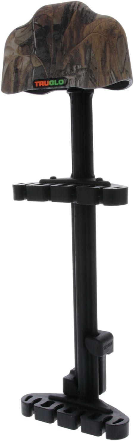 TRUGLO Loc-Down 4-Arrow Ultra-Quiet Lightweight Composite Vibration-Absorbing Left-Hand Convertible Bow Hunting Archery Quiver-StrideForce Fitness