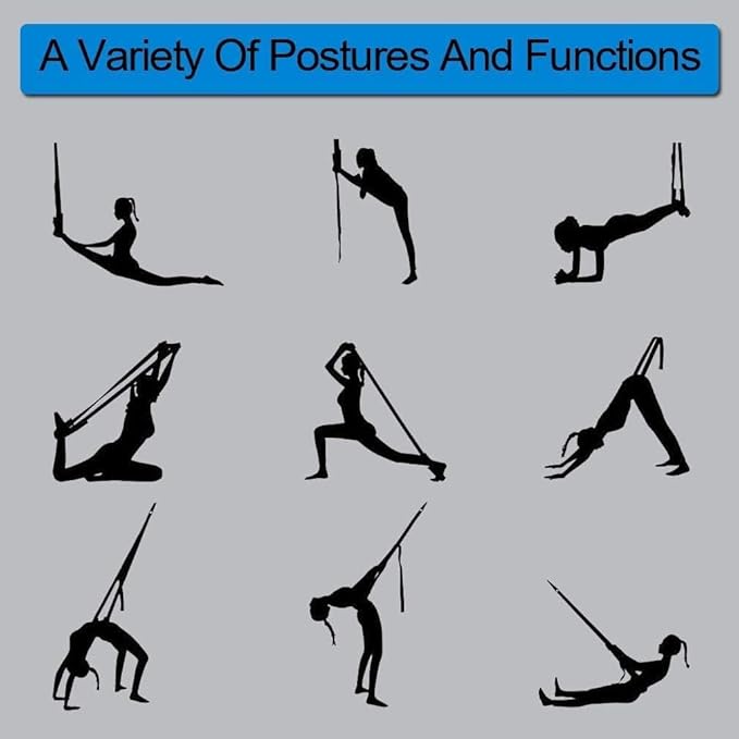 Yoga strap, stretching strap, yoga straps for stretching, Precise stretching, unlocking high difficulty poses in home-StrideForce Fitness