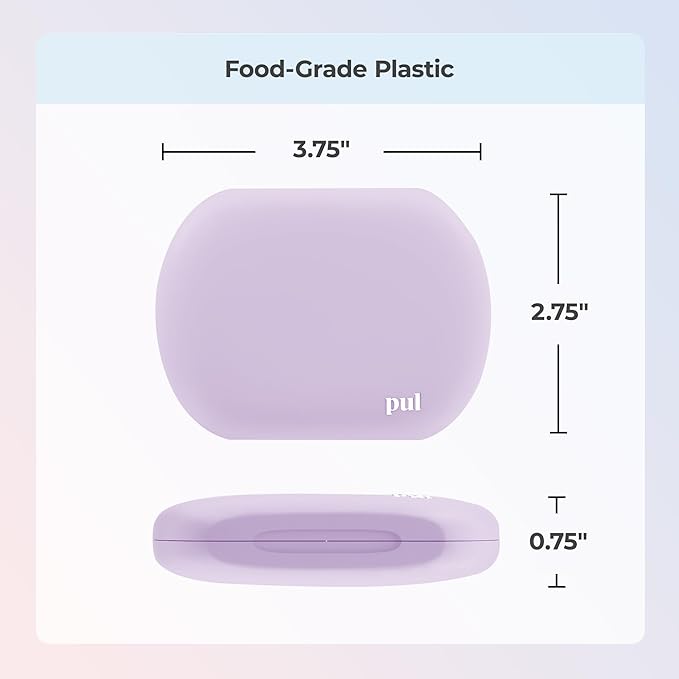 PUL Aligner Care Convenience Kit – Case + 2-in-1 Tool for Invisalign, Retainers, Partial Dentures, Mouth & Night Guards & More – White Case & 2-Pack of White Aligner Seating Chewie & Removal Tool