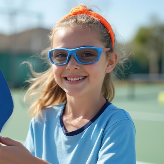 BLUE CUT Sports Protection Goggles, Photochromic Lenses Safety Glasses for Basketball, Pickleball and Outdoor Sports-StrideForce Fitness