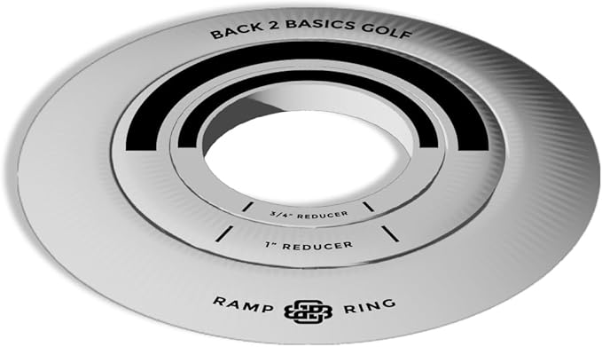 3-Piece Putting Ring Set, Putting Green Indoor Ramp Ring & Hole Reducers for Ultimate Precision Golf Practice, Usabe for Indoor Golf Hitting Mat & Putting Green Outdoor, Golfing Gifts for Men & Women-StrideForce Fitness