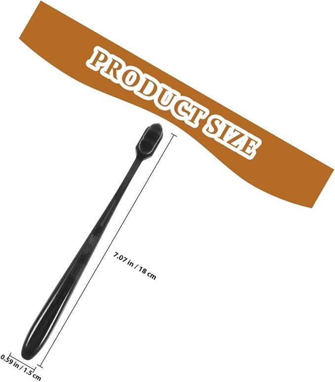 Extra Soft Bristle Toothbrushes for Adults and 4pcs, Small Head Manual Toothbrushes with Black Handle, Gentle on Gums for Sensitive Teeth and Daily Oral Care Random Random Color