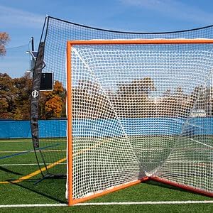 Velocity - Lacrosse Goal - Portable Steel Frame with Black Net, Perfect for Youth and Adult Training, Backyard Design-StrideForce Fitness